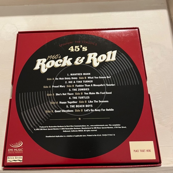 45’s; 1960 ‘s Rock & Roll, 5 vinyl boxed set. 10 classics tunes. - Picture 14 of 14